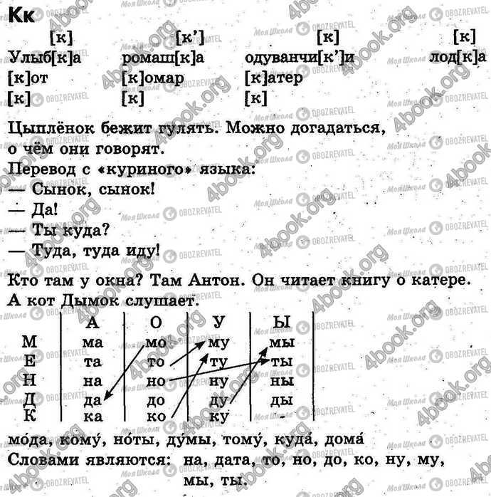 ГДЗ Українська мова 1 клас сторінка Стр.34-35